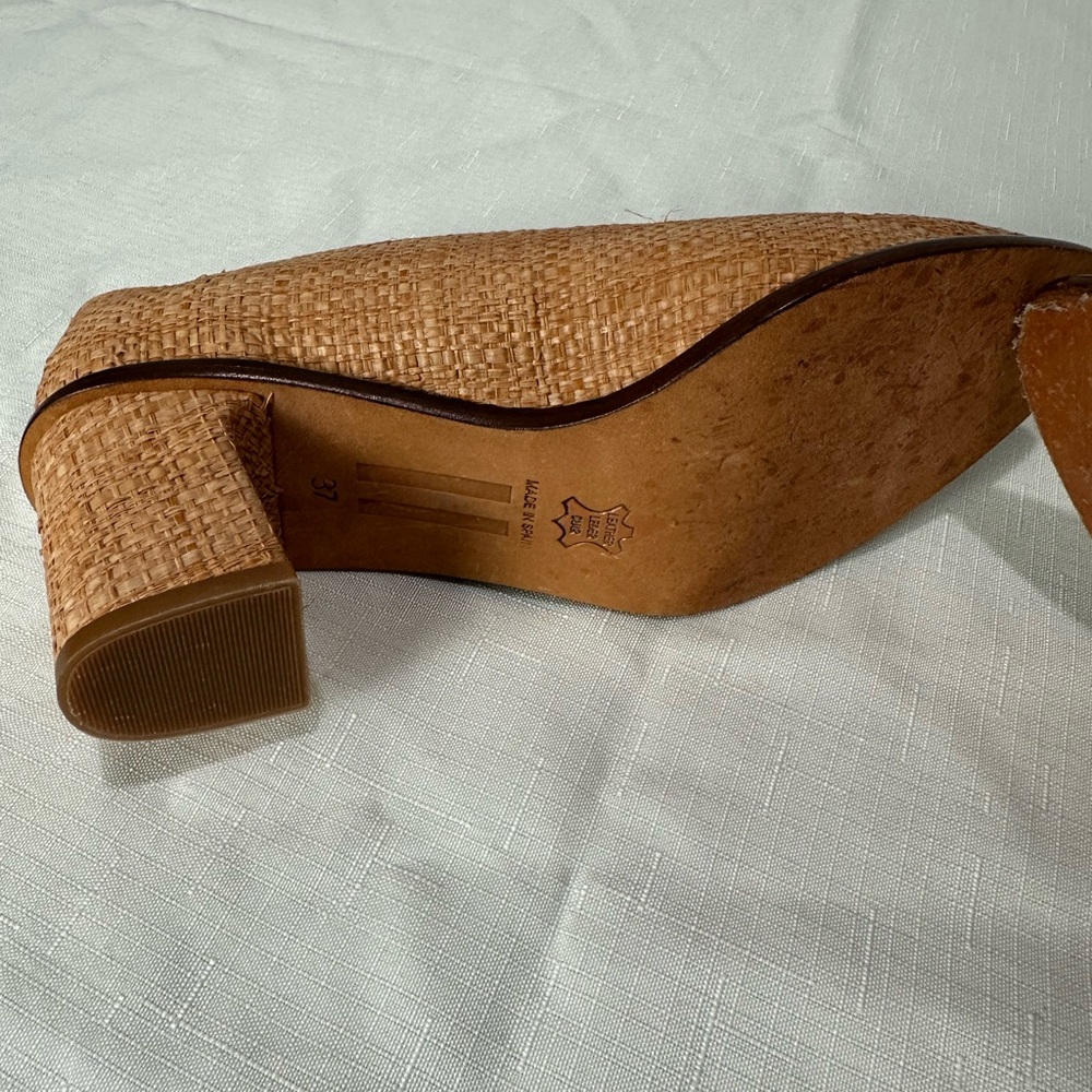 Mista London Straw Heels Size 37 - Picture 8 of 12